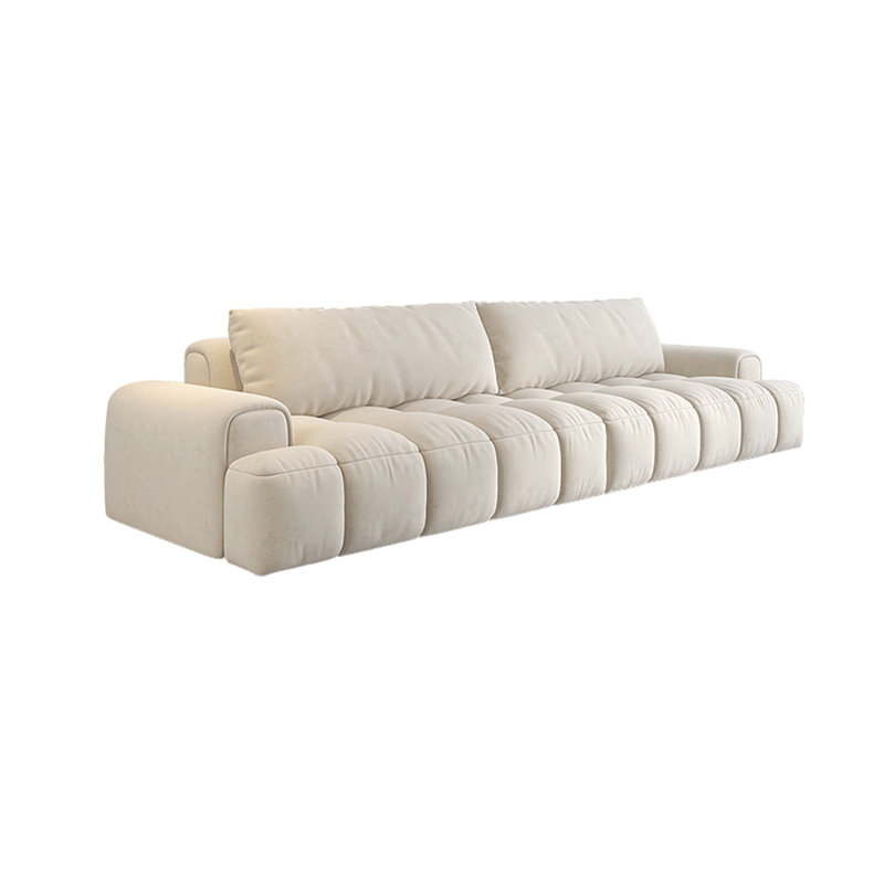 Canapé en tissu de luxe moderne et léger, 4, H 28,74 po x l 106,29 po x P 37 po