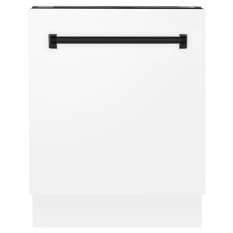 Zline Autograph Edition 24" 51 dBA Built-In Button Control Dishwasher, Matte Black