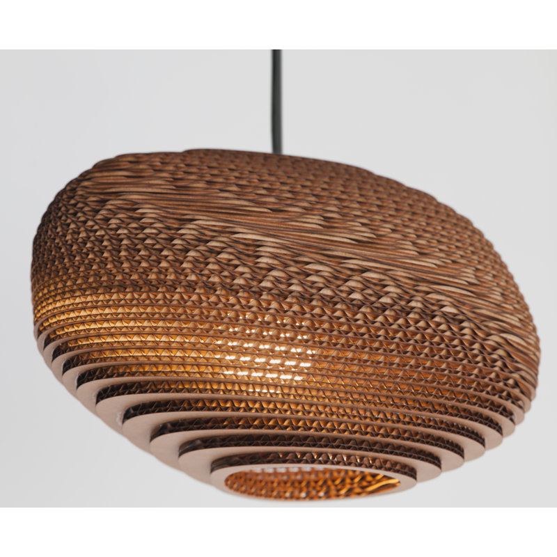 Natural Woven Paper Rope Pendant Light