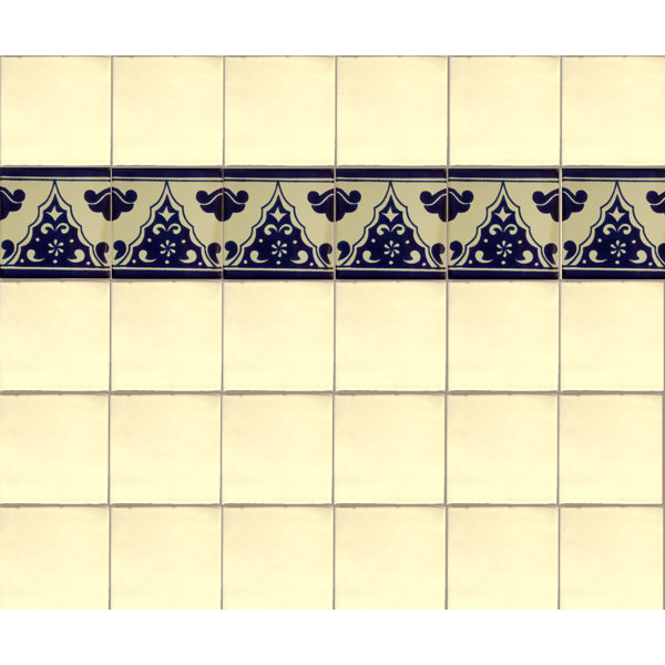 4.2" x 4.2" 9pcs TalaMex Sierra Talavera Mexican Tile