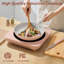 Plaque de cuisson portative à induction CIARRA en rose, brûleur de comptoir 1500 W avec commandes tactiles, conception compacte et 8 niveaux de puissance-129892309