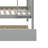 Twin Over Twin Rubber Wood Bunk Bed – Trundle, Ladder, Safety Guardrails + Convertible To Twin Beds-1467522292