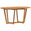 4 - Person Solid Wood Patio Dining Set Oval Table