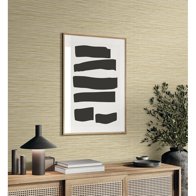 Papier peint intissé non tissé Seabrook Designs, Metallic Wheat