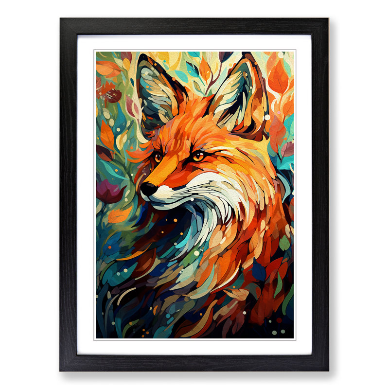 Single Picture Frame Print on Wood, Black Framed, 34cm H x 25cm W