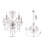 Claudette 5 - Light Candelabra Crystal Chandelier