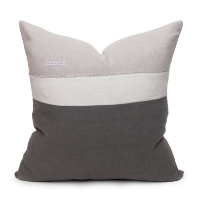 Three Stripe Lumbar Pillow White - House of Cindy