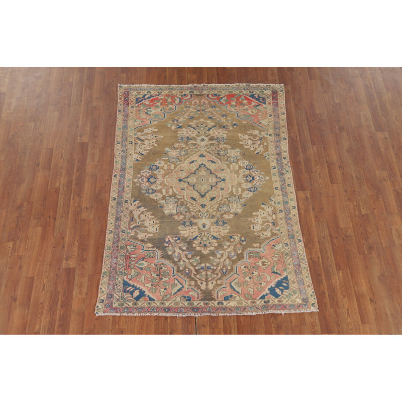 Vintage Wool Traditional Rug 4x6