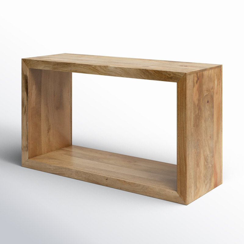 Alberry 52'' Solid Wood Console Table, Natural Brown