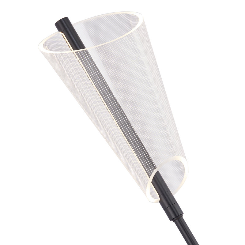 Mulberry 1 - Light LED Wallchiere, Black/Light Guide