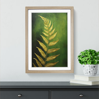 Fern Leaf Contemporary No.3 - Framed Print