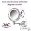 Miroir de maquillage mural grossissant et lumineux à raccordement direct de 8,5 po Ayeshah-357642294
