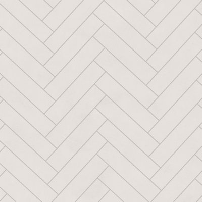 Colorart 1X4 Herringbone Mosaic White