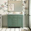 Ensemble de meuble-lavabo 36 po avec lavabo en céramique, meuble-lavabo simple autoportant moderne avec 4 tiroirs et 2 armoires, meuble de rangement pour la salle de bain, ensemble de meuble-lavabo avec cadre en bois massif-117193942