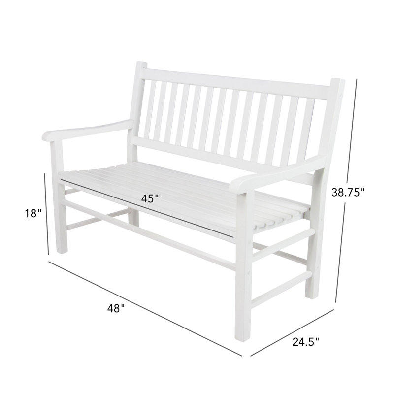 Banc d'extérieur Almah, Blanc
