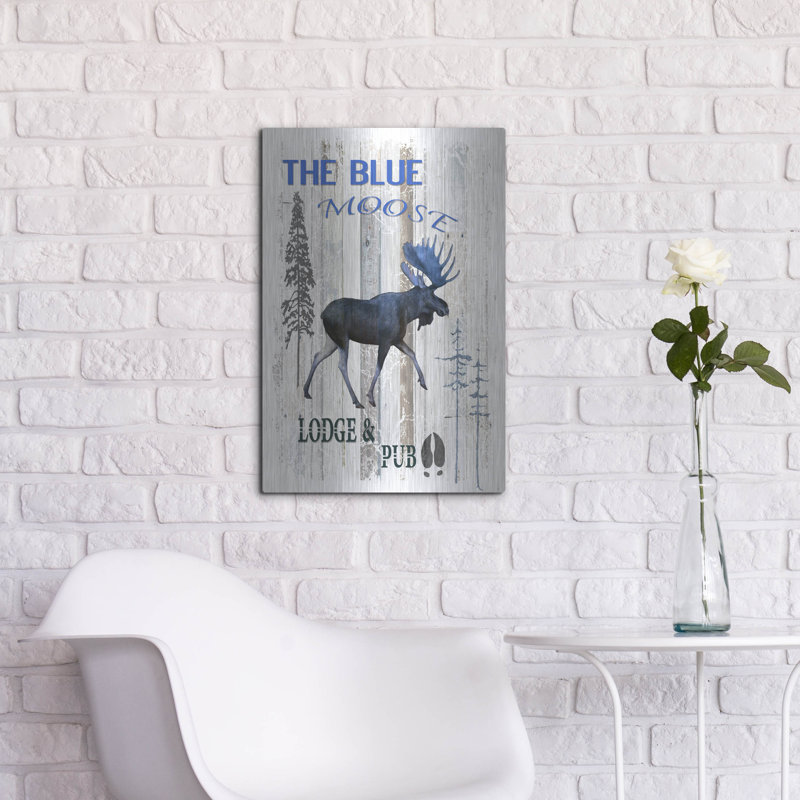 «The Blue Moose» par Lightbox Journal sur métal, H 24 po x l 16 po