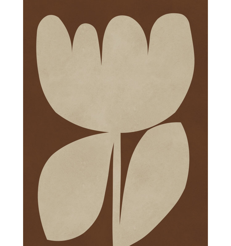 Earthy Abstract Bloom Print by Other Artist, Brown, 16 × 24, Framed Print