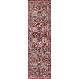 Machine Woven / Power Loomed Performance Red/Beige/Blue Rug