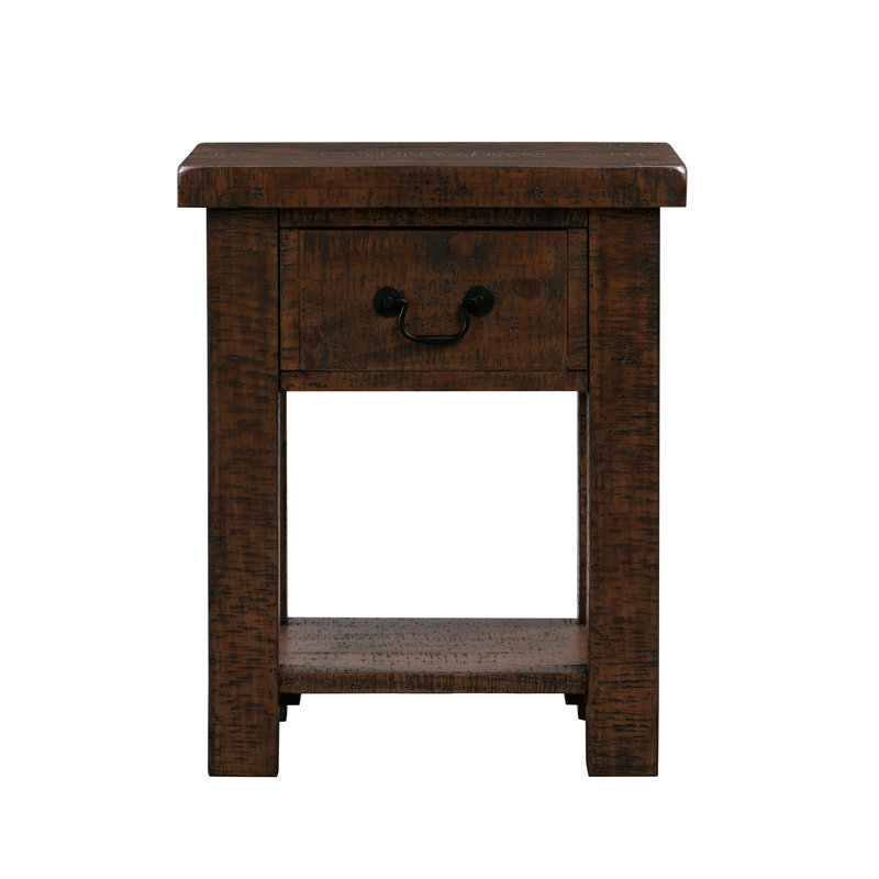 Deloris Solid Wood End Table