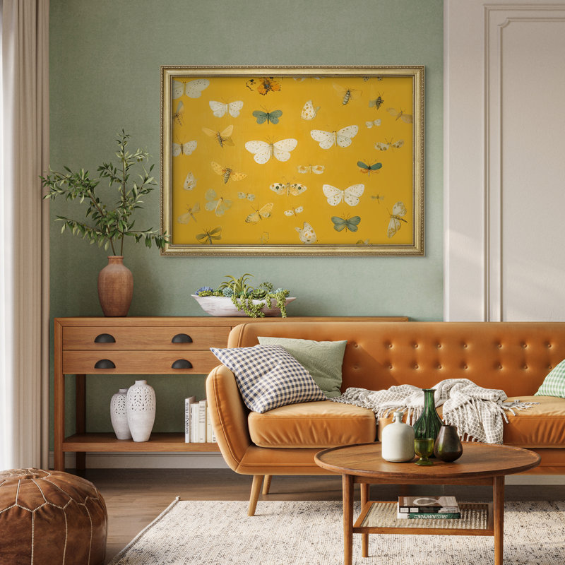 Décoration murale encadrée 26 "x36", H 36 po x l 26 po, Framed Print Without Mat, Doré