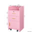 Élégante armoire de salon rose avec 2 tiroirs et 1 grand espace de rangement intérieur