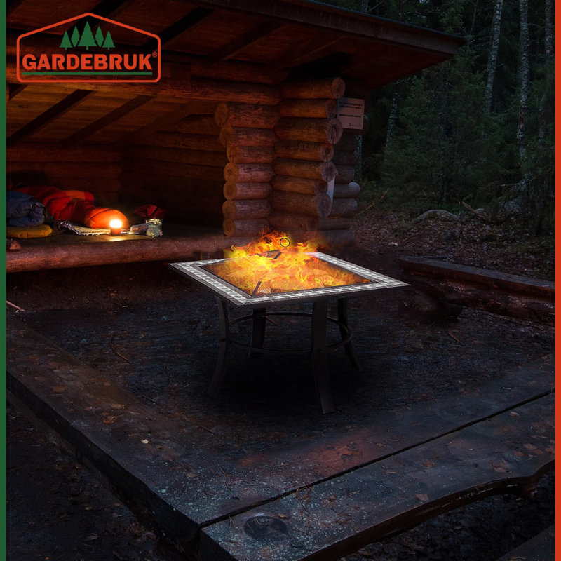 Menachem Square Steel Smokeless Fire Pit