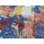 Tapis de la surface en laine bleu/rouge/orange 10 pi x 14 pi 1 po one-of-kind à la main noué la Ardis