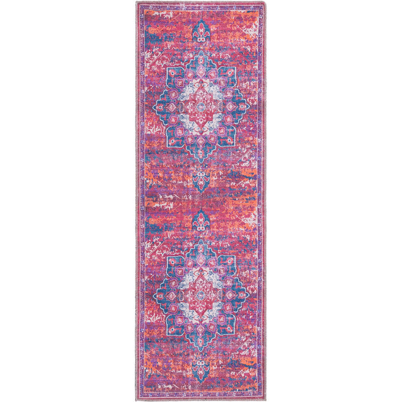 Tapis oriental rouille, Tapis de couloir 2 pi x 6 pi