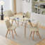 Kern Glass Top Metal Base Dining Table