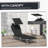 Outsunny Adjustable Folding Chaise Lounge With Sun Shade For Beach, Camping, And Backyard Relaxation