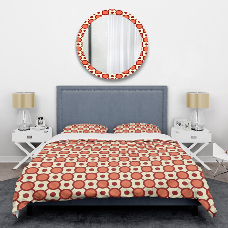 Ensemble de housse de couette abstract mid-century ix, Housse de couette très grand + 2 taies décoratives