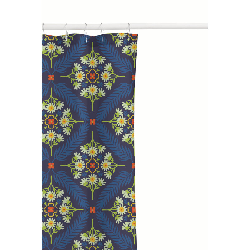 Eden Ultra-Thin Lightweight Shower Curtain, Blue