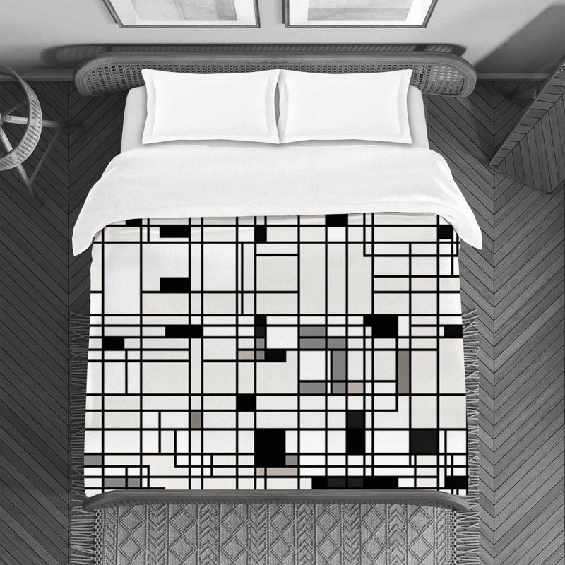 Housse de couette Rilian Mondrian, Housse de couette pour grand lit