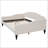 Full Size Beige Upholstered Tufted Daybed