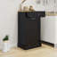 Élégante poubelle inclinable en MDF E1 avec rangement multifonctionnel pour la cuisine et la maison-118512196