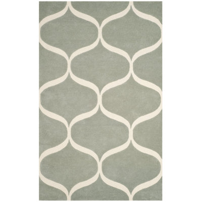 Cannen Hand Tufted Wool Geometric Rug
