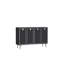 Console moderne avec tablettes, anthracite et argent, 47,2 po x 29,5 po x 11,6 po | 100% panneau de particules enduit de mélamine, épaisseur: 0,7 pouce | Fixation murale, élégante et fonctionnelle pour le salon ou le vestibule-1175803982