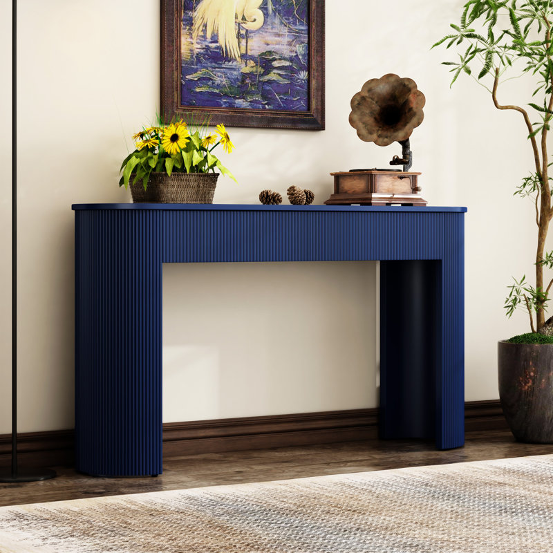 Entryway Table With Fluted Design