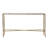 56.5x14x30" Antique Gold Console Table