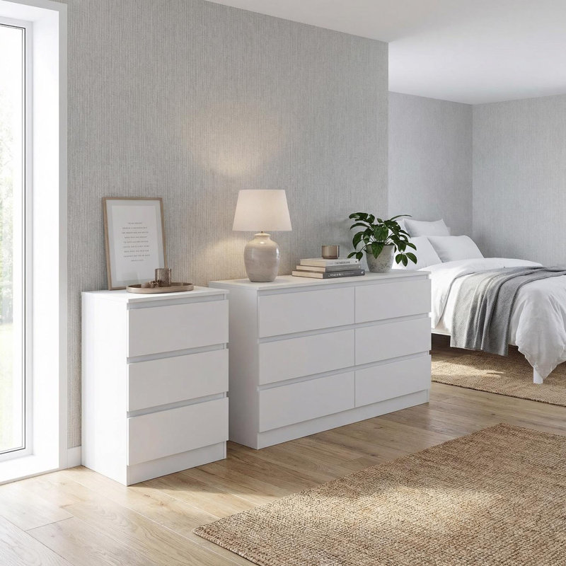 110cm W 9 - Drawer Chest of Drawers