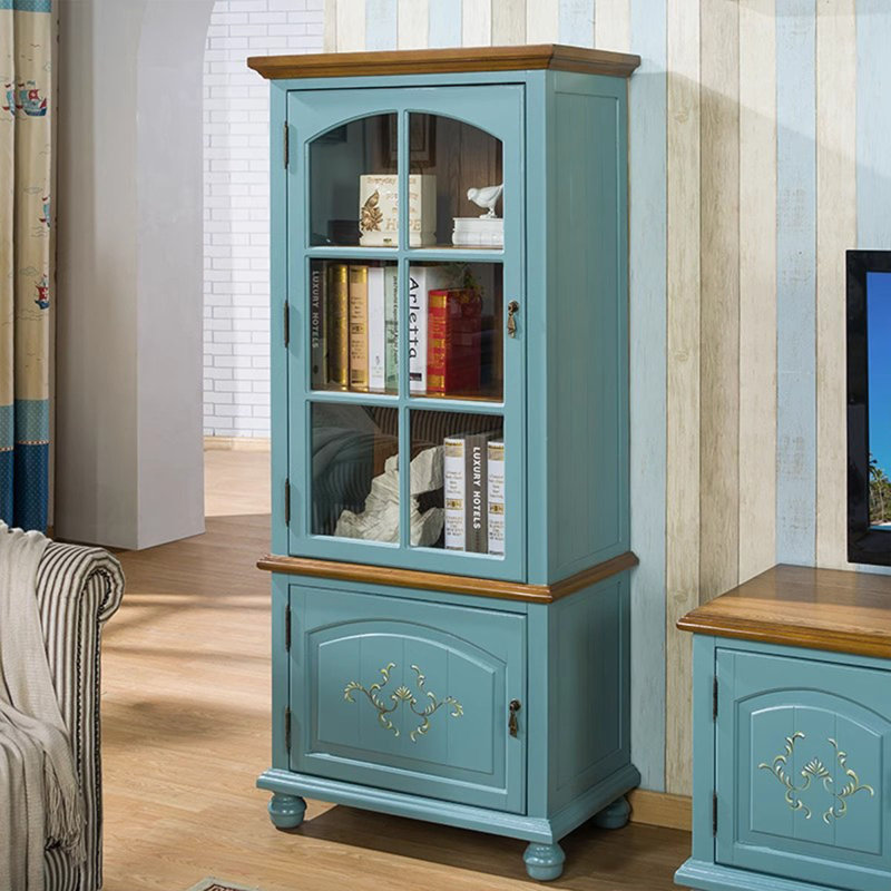 Bule Solid + Manufactured Wood Display Cases
