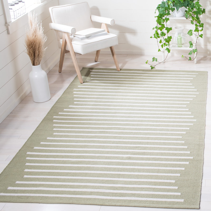 Tapis rayé en coton Esven, Rectangle 9 pi x 12 pi