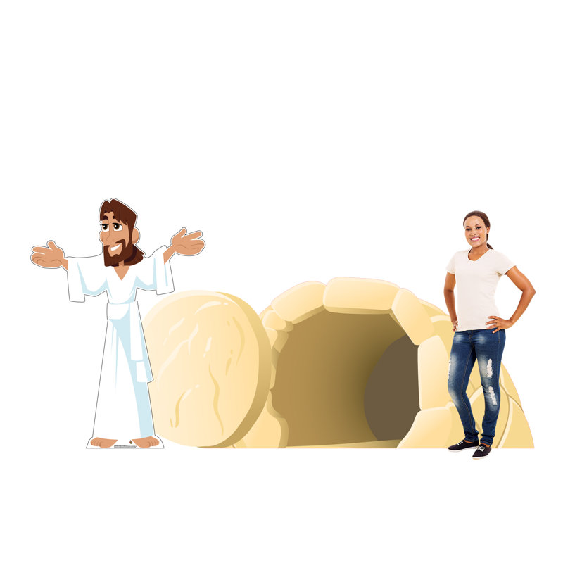 65'' Easter Jesus Risen Cardboard Standup Decor