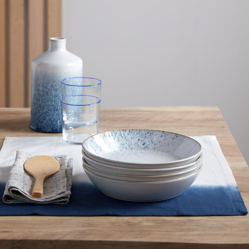 Kiln Blue Set Of 4 Pasta Bowls