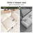 124" Modular Sectional Sofa, Oversized U Shaped Couches With Ottomans, 5-seater Deep Seat Sofa With Throw Pillow-1105153625