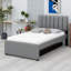 Lit plateforme tapissier avec lit gigogne-69841875