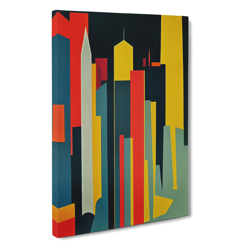 Unique Architecture No.5 Skyscraper - Wrapped Canvas, 60cm H x 40cm W x 3cm D