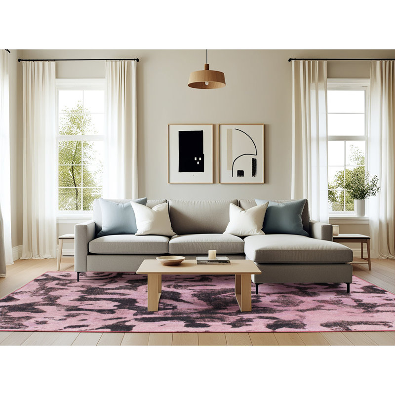Abstract Indoor Rug, Rectangle 6' x 9'