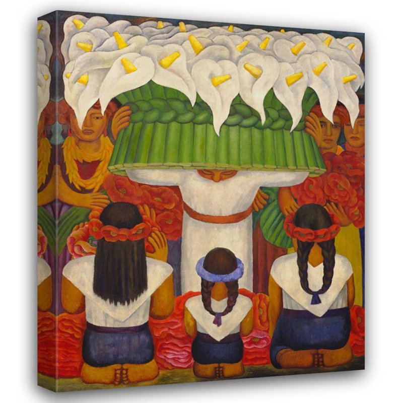 Fête des fleurs, fête de Santa Anita, H 24 po x l 19 po