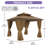 Aluminum Patio Gazebo Permanent Hardtop Gazebos-88549359